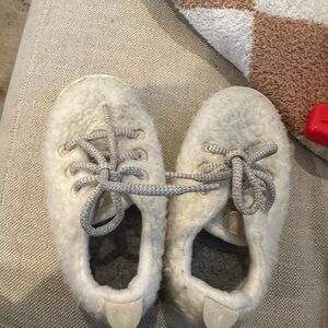 Allbirds Smallbirds Wool Runners Natural White Fluffs Toddler Shoes Size T7